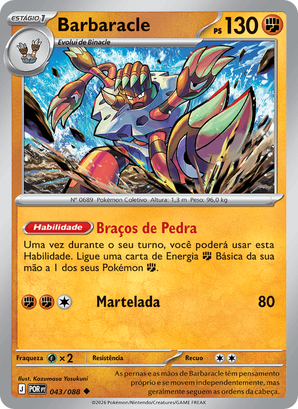 Barbaracle, carta 043 de Equilíbrio Perfeito
