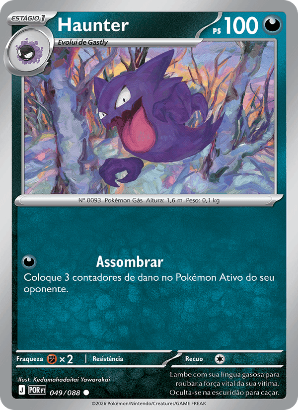 Haunter, carta 049 de Equilíbrio Perfeito