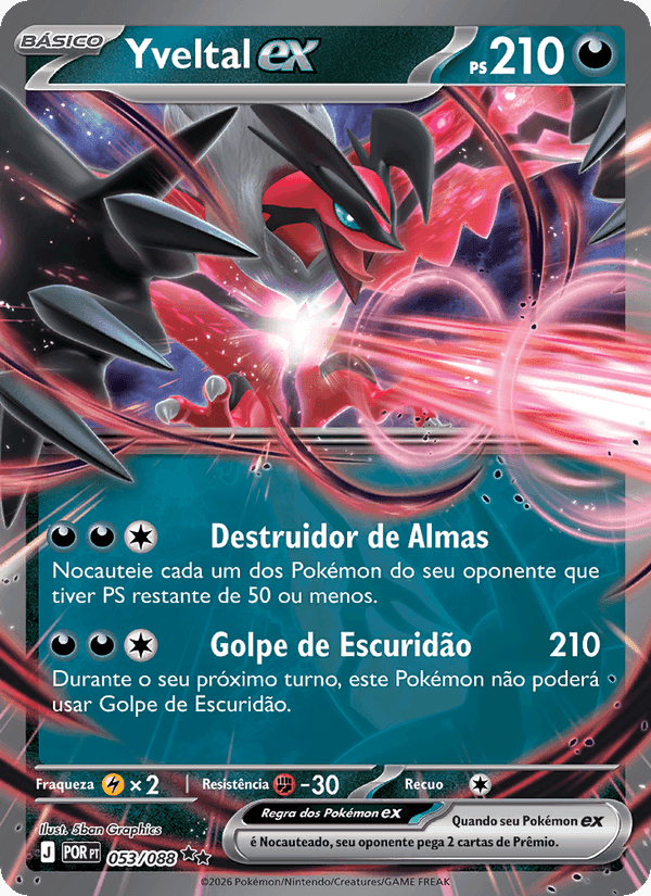 Yveltal ex, carte 053 de Equilíbrio Perfeito
