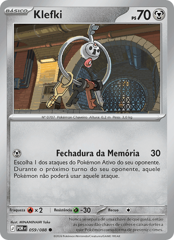 Klefki, carta 059 de Equilíbrio Perfeito