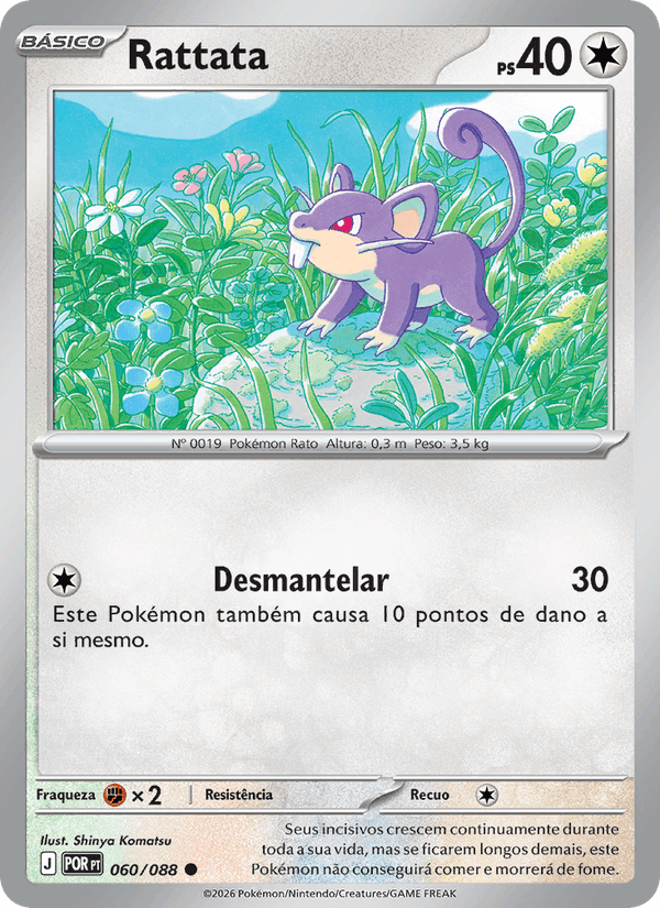 Rattata, carte 060 de Equilíbrio Perfeito