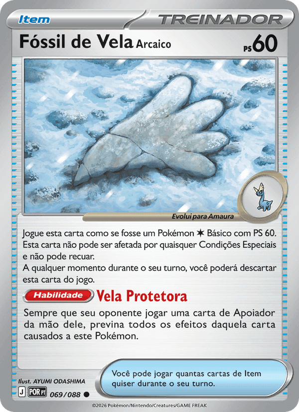 Fóssil de Vela Arcaico, card 069 from Equilíbrio Perfeito