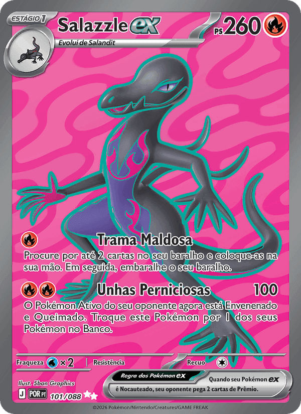 Salazzle ex, carta 101 de Equilíbrio Perfeito