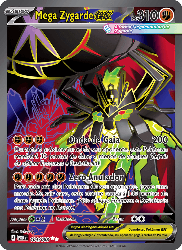 Mega Zygarde ex, carta 104 de Equilíbrio Perfeito