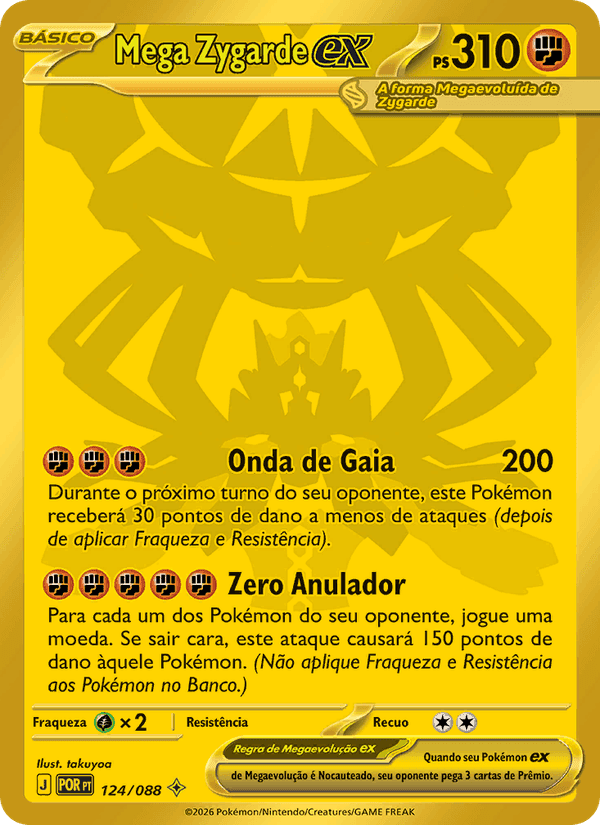 Mega Zygarde ex, carta 124 di Equilíbrio Perfeito