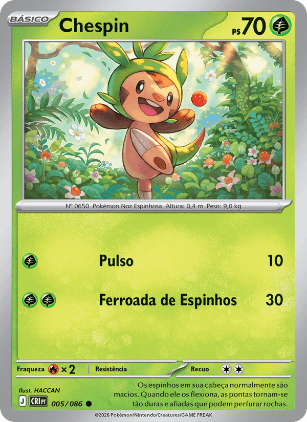 Chespin, carta 005 di Caos Ascendente