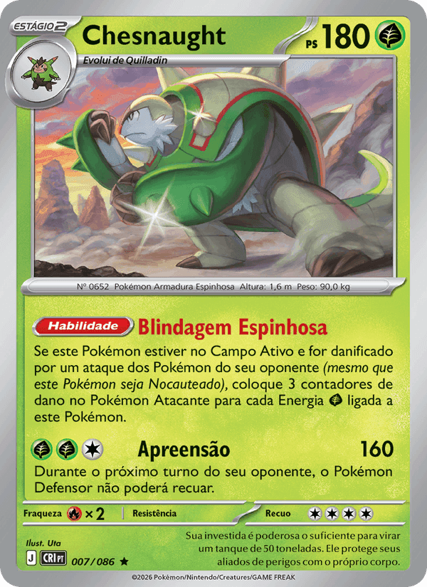Chesnaught, carte 007 de Caos Ascendente