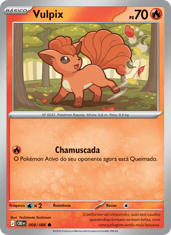 Vulpix, carta 008 di Caos Ascendente