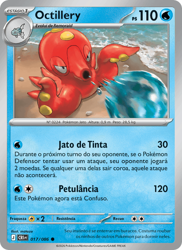 Octillery, carta 017 di Caos Ascendente