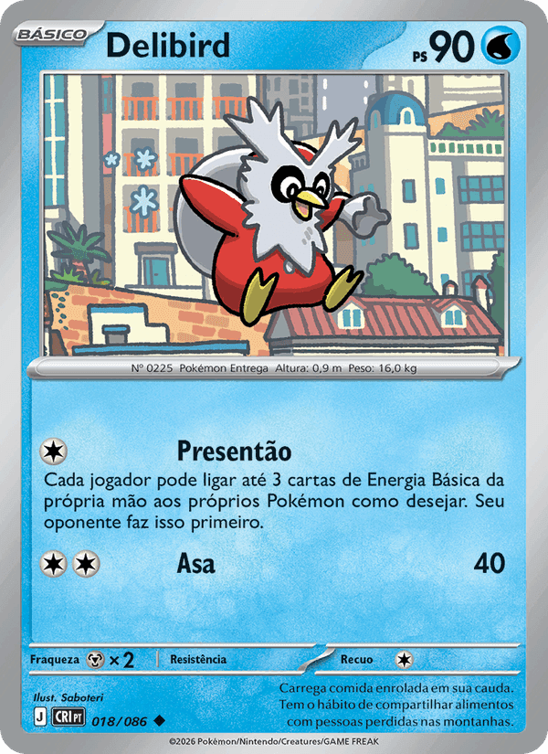 Delibird, carte 018 de Caos Ascendente