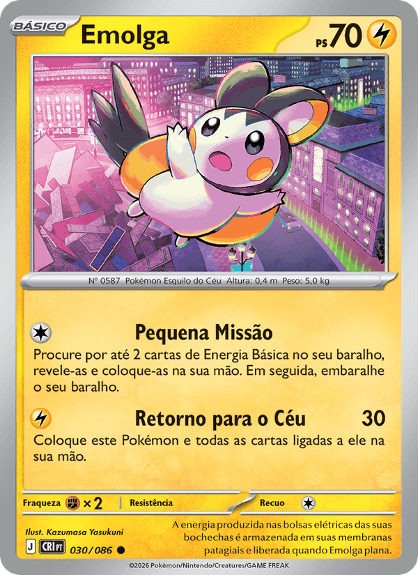 Emolga, carte 030 de Caos Ascendente