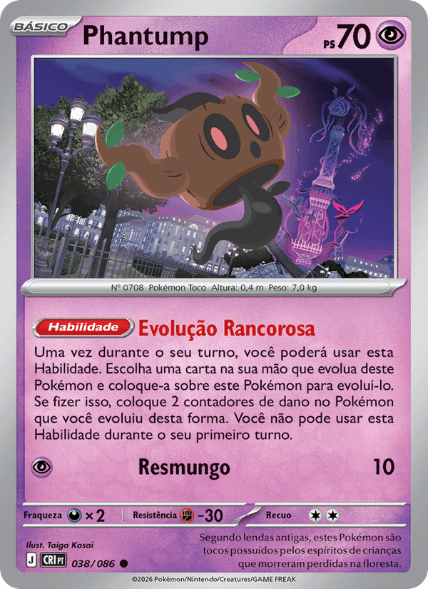 Phantump, card 038 from Caos Ascendente