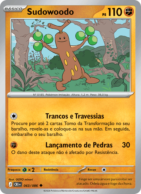 Sudowoodo, carte 043 de Caos Ascendente