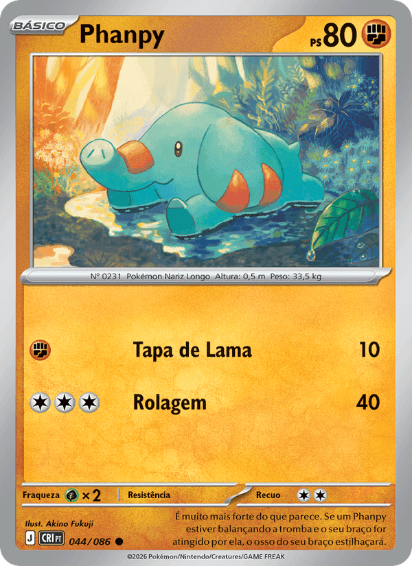 Phanpy, carte 044 de Caos Ascendente