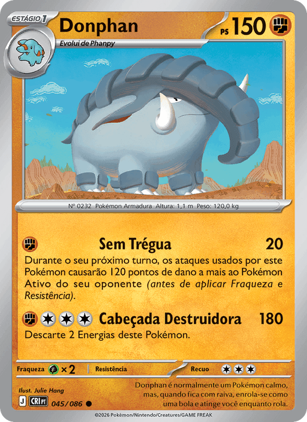 Donphan, carta 045 de Caos Ascendente