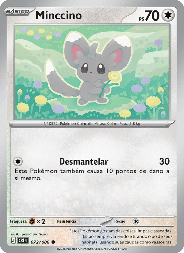 Minccino, card 072 from Caos Ascendente