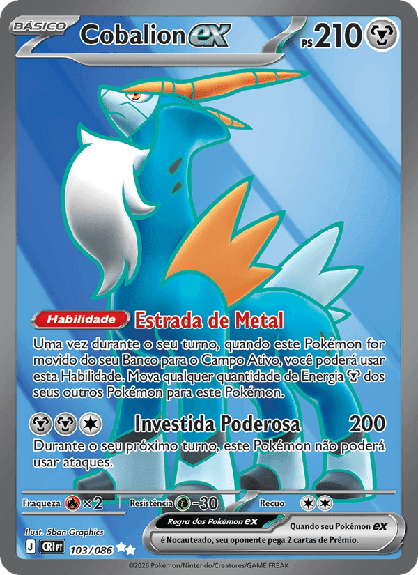 Cobalion ex, card 103 from Caos Ascendente