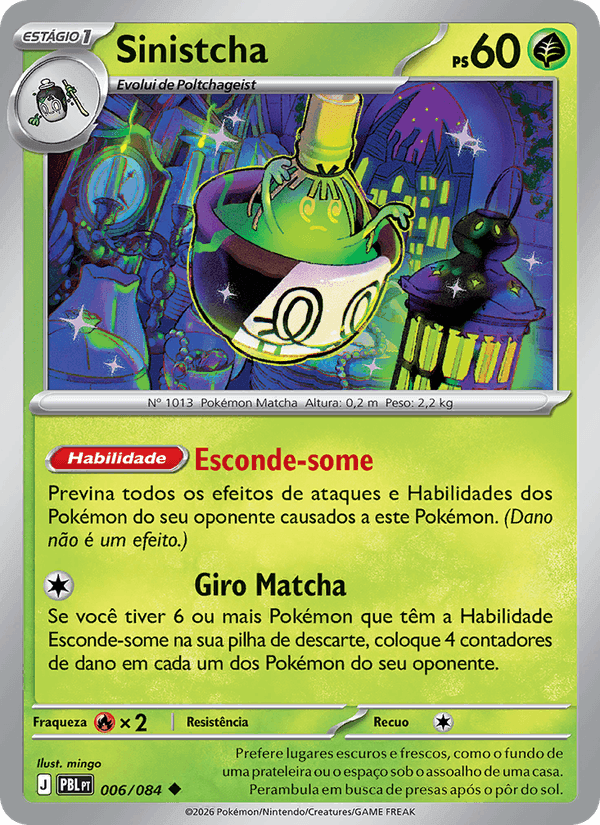 Sinistcha, card 006 from Escuridão Absoluta