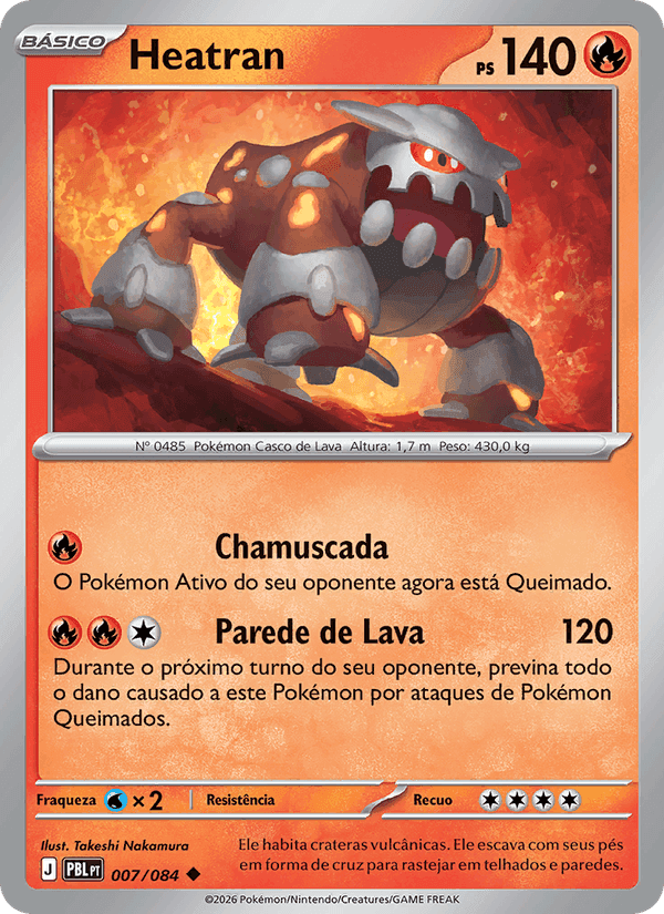Heatran, card 007 from Escuridão Absoluta