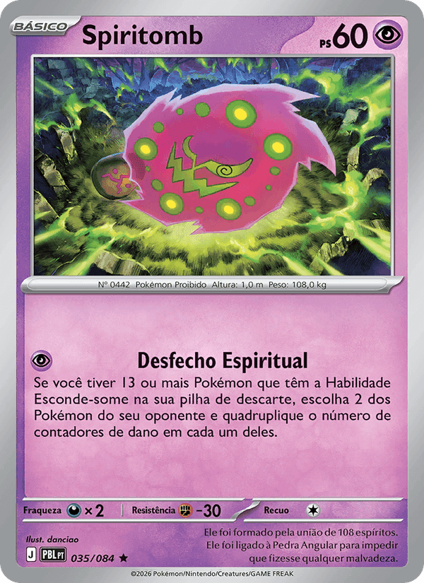 Spiritomb, card 035 from Escuridão Absoluta
