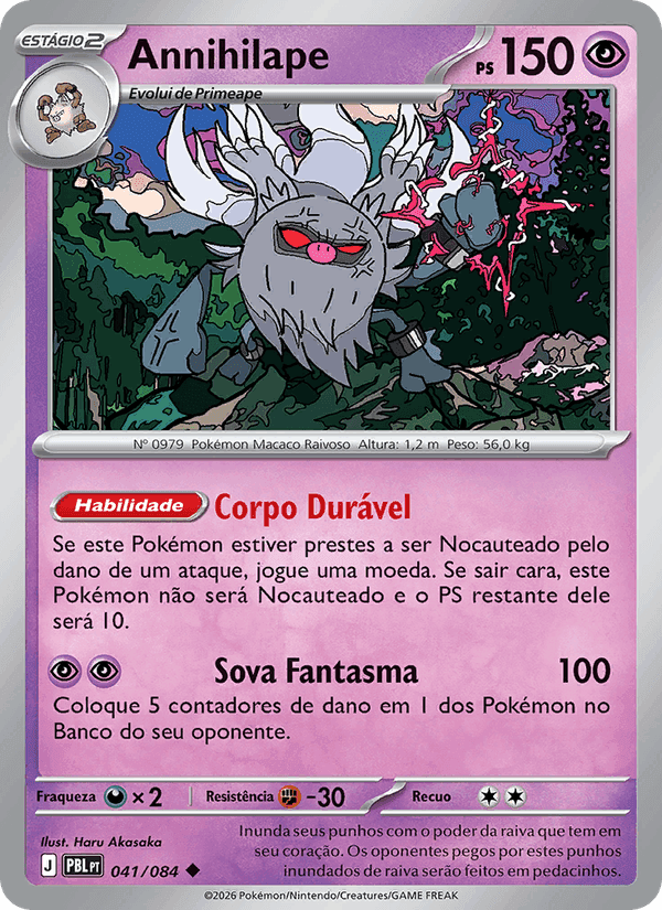 Annihilape, card 041 from Escuridão Absoluta