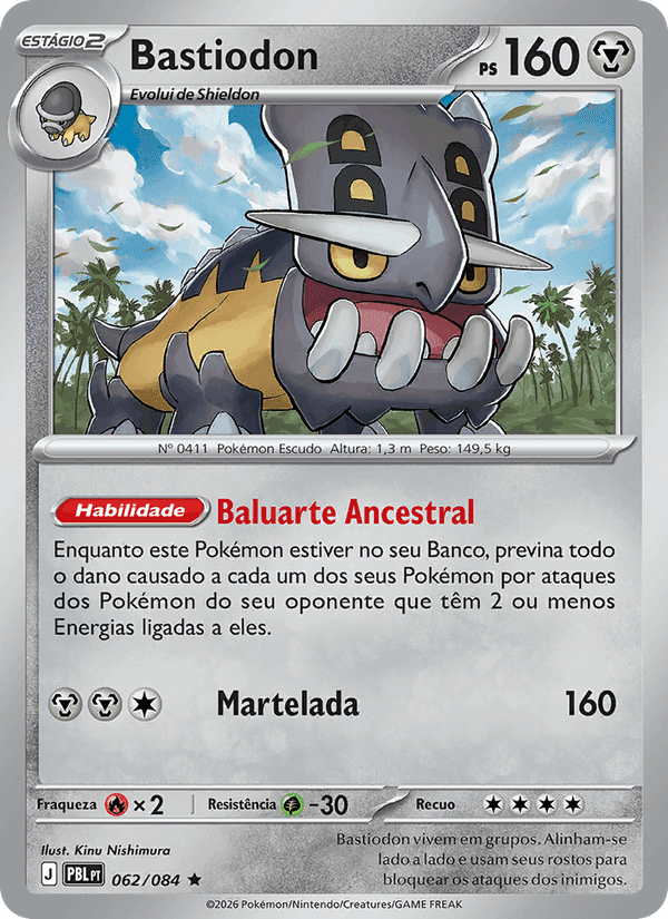 Bastiodon, carta 062 de Escuridão Absoluta