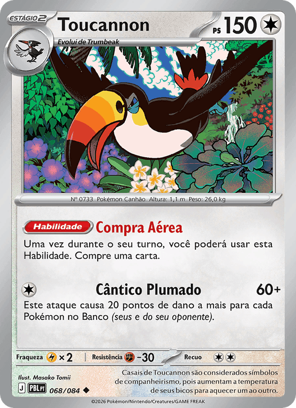 Toucannon, carta 068 de Escuridão Absoluta