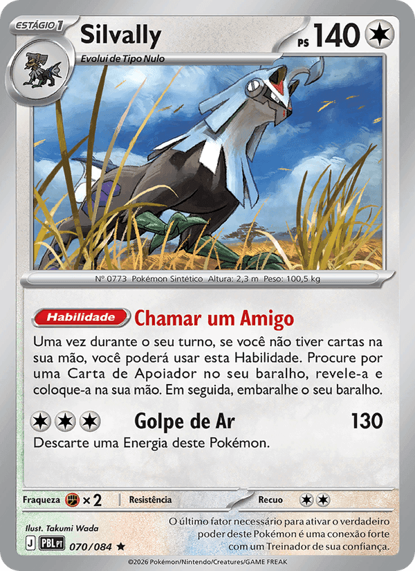 Silvally, carta 070 de Escuridão Absoluta