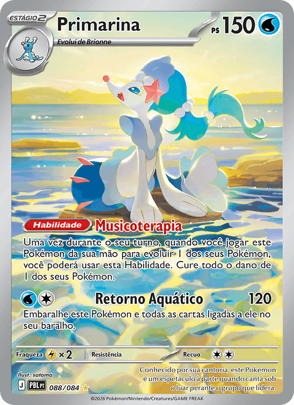 Primarina, carta 088 de Escuridão Absoluta