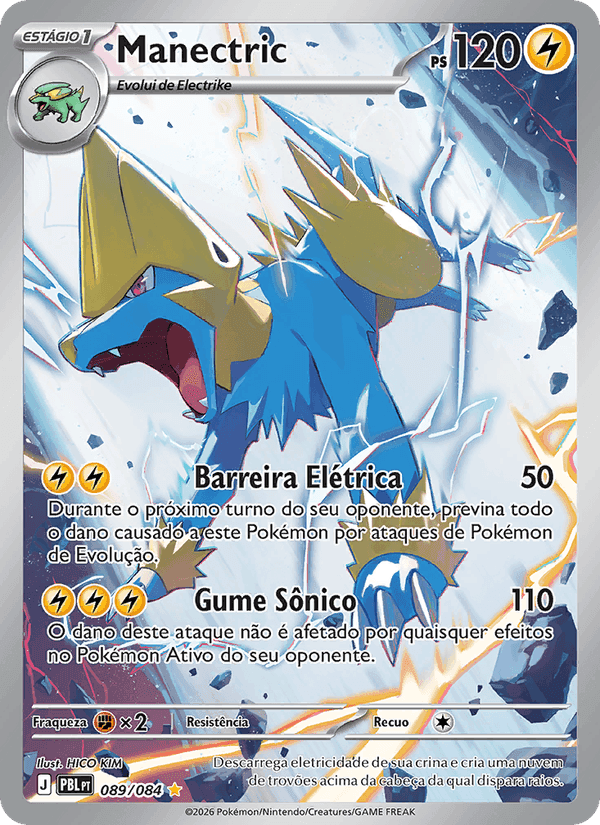 Manectric, carta 089 de Escuridão Absoluta