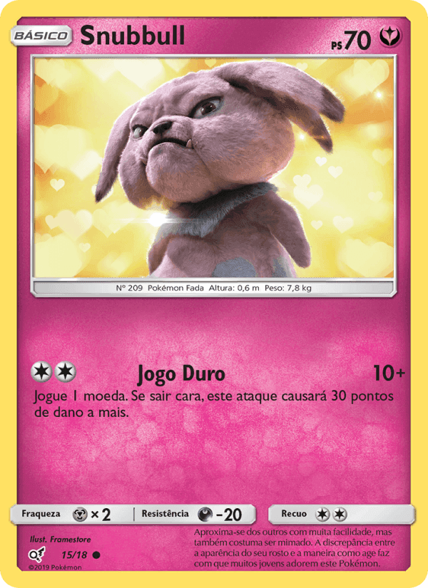 Snubbull, carta 15 de Detetive Pikachu
