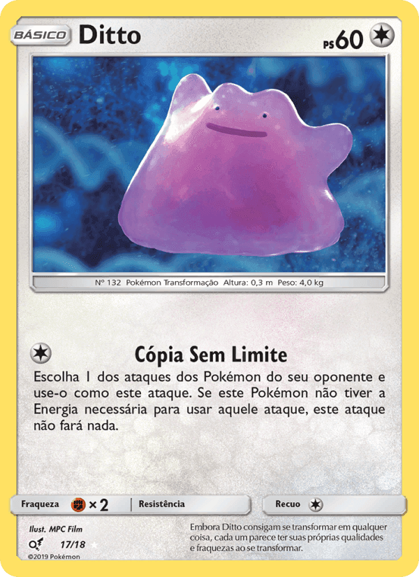 Ditto, carta 17 de Detetive Pikachu
