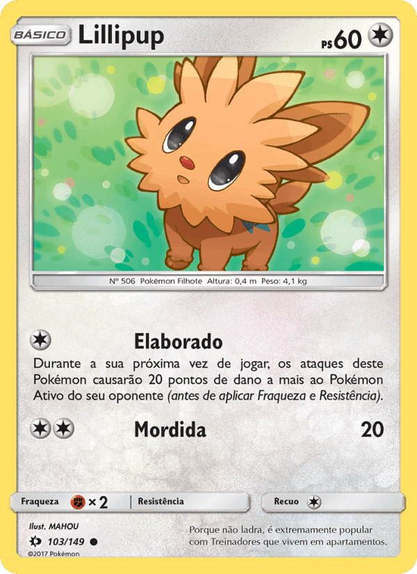 Lillipup, carta 103 de Sol e Lua