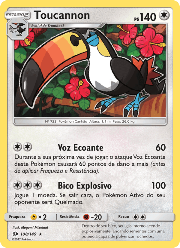 Toucannon, carta 108 de Sol e Lua