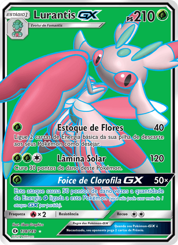 Lurantis GX, card 138 from Sol e Lua