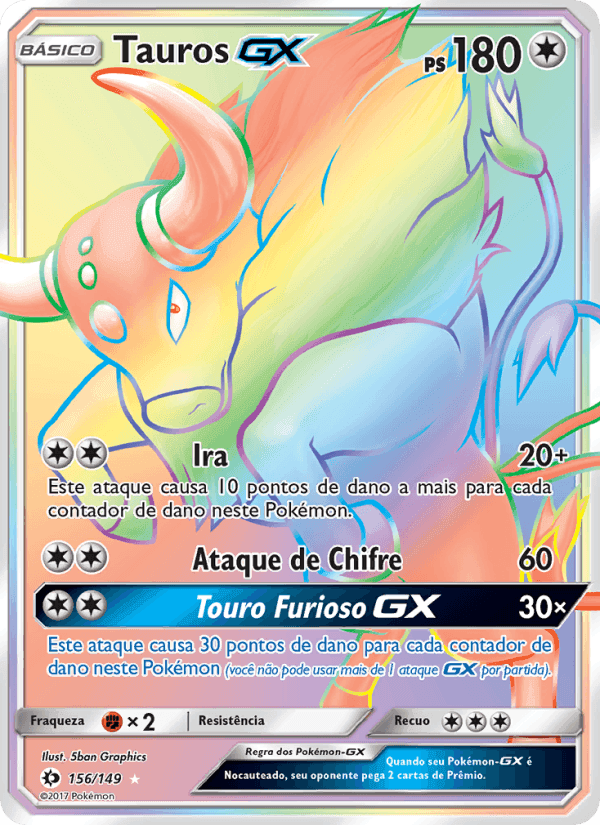 Tauros GX, carta 156 di Sol e Lua