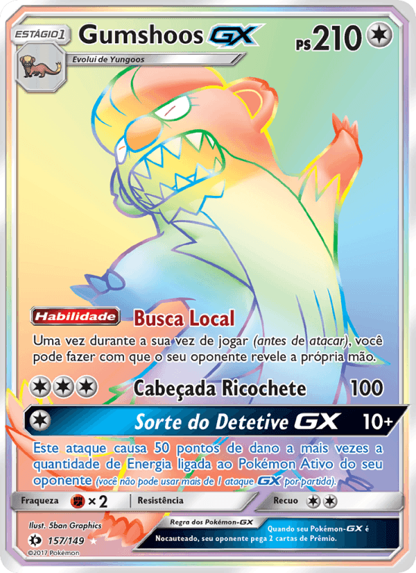 Gumshoos GX, carte 157 de Sol e Lua