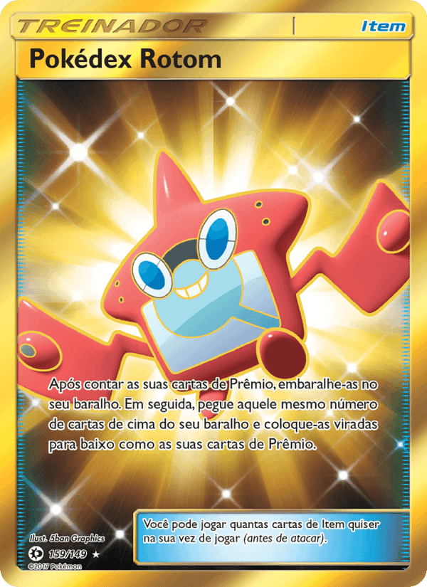 Pokédex Rotom, card 159 from Sol e Lua
