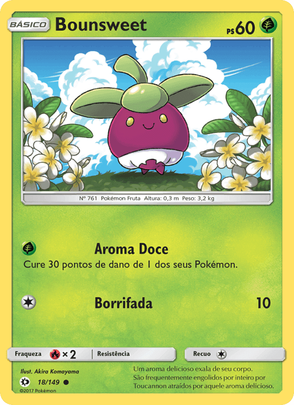 Bounsweet, carta 18 de Sol e Lua