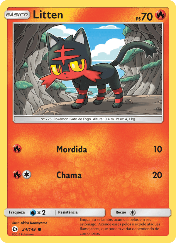 Litten, carte 24 de Sol e Lua