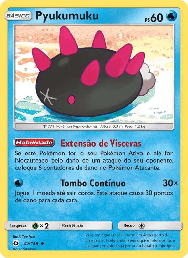 Pyukumuku, carte 47 de Sol e Lua