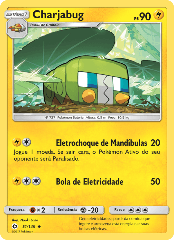 Charjabug, carta 51 de Sol e Lua