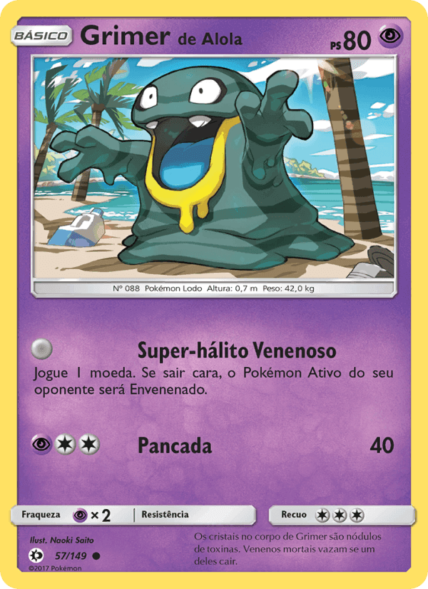 Sol e Lua の 57 番、Grimer de Alola