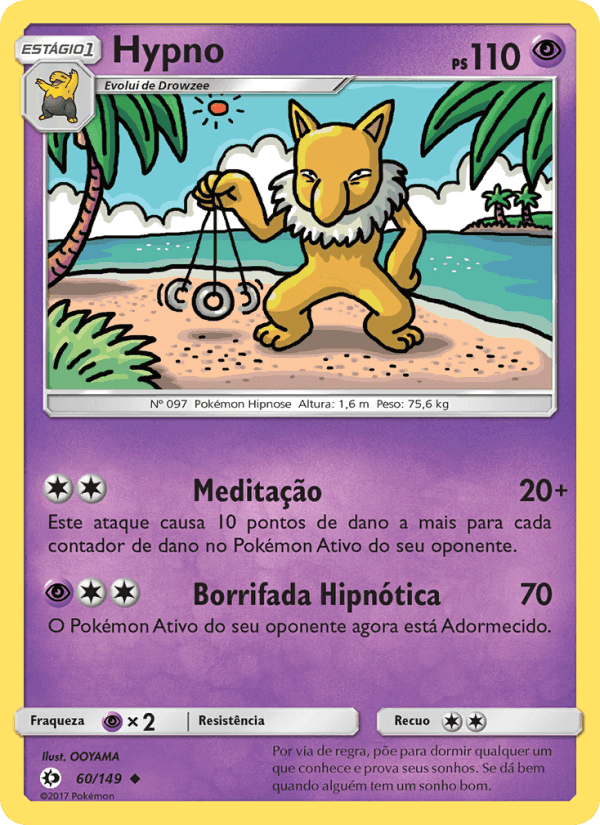 Hypno, carte 60 de Sol e Lua