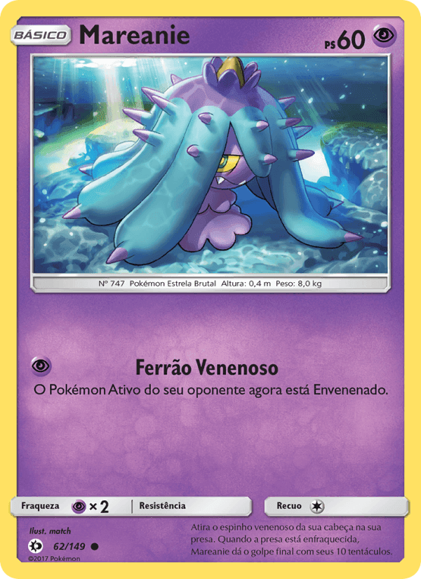 Mareanie, carta 62 de Sol e Lua