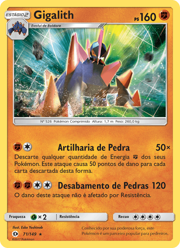 Gigalith, carta 71 di Sol e Lua
