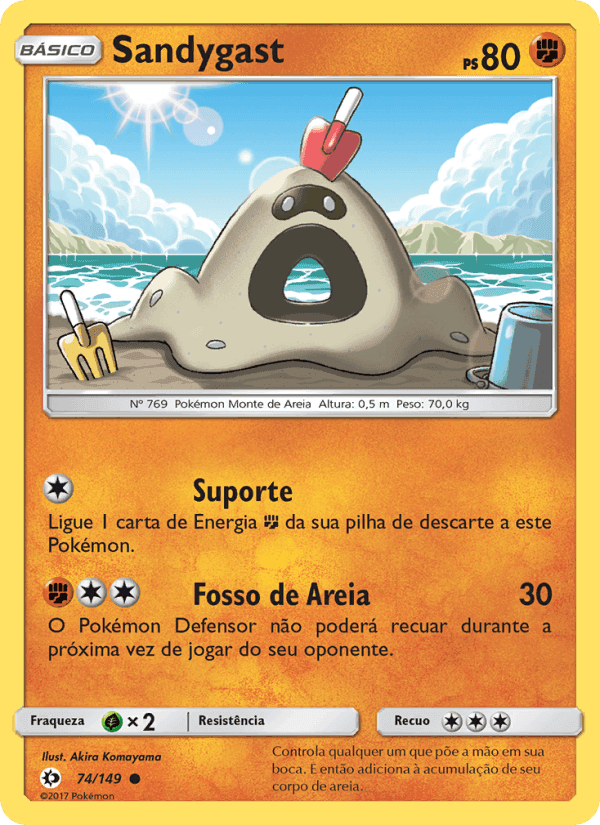 Sandygast, carta 74 di Sol e Lua