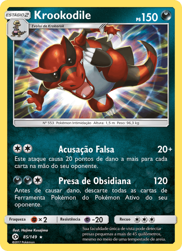 Krookodile, carta 85 de Sol e Lua