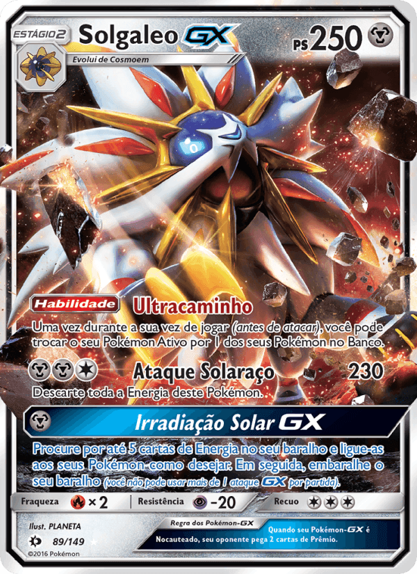 Solgaleo GX, carta 89 di Sol e Lua