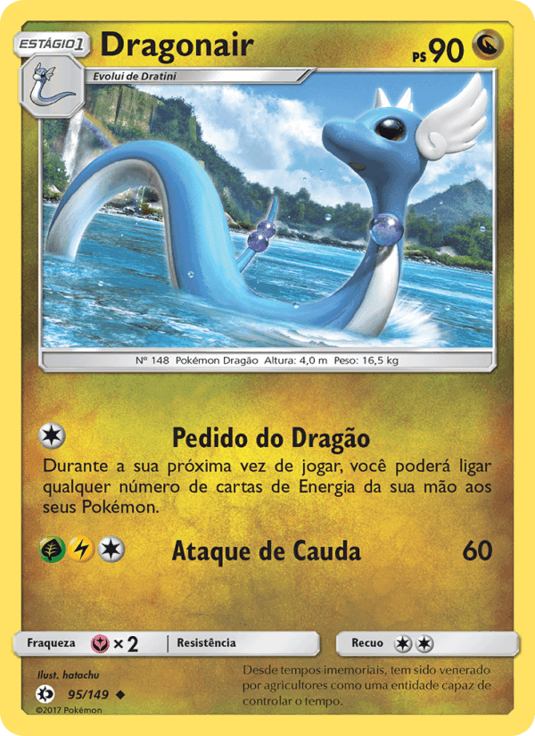 Dragonair, carta 95 de Sol e Lua